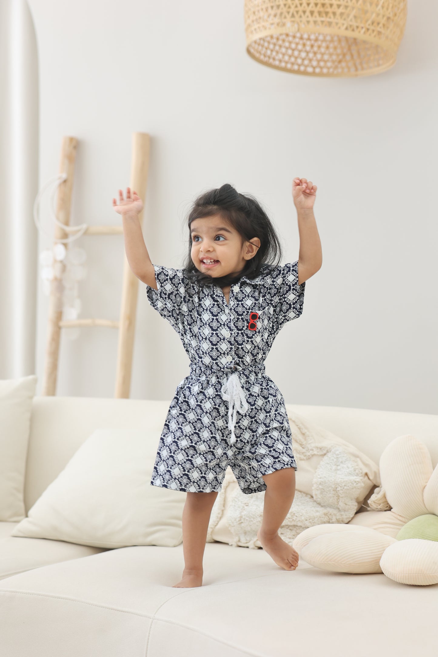 The Sunny Days Girls Set in Navy Lace